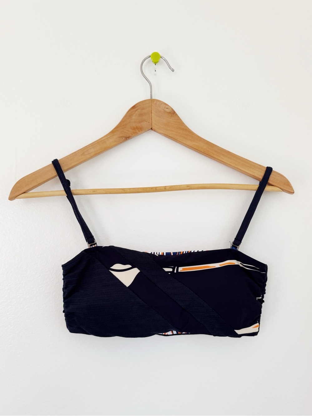 Maaji Navy Reversible Bandeau Bikini Top Size S Nwot